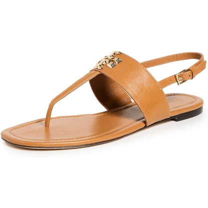 Tory Burch Women's Eleanor Thong Sandals, Caramel Corn