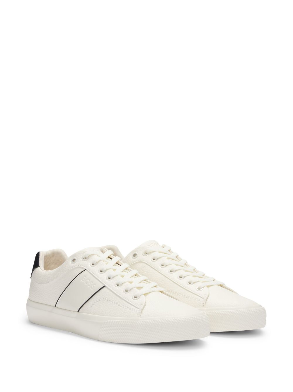 Hugo Boss Men's Aiden Low Top Tennis Sneaker, Natural Oat