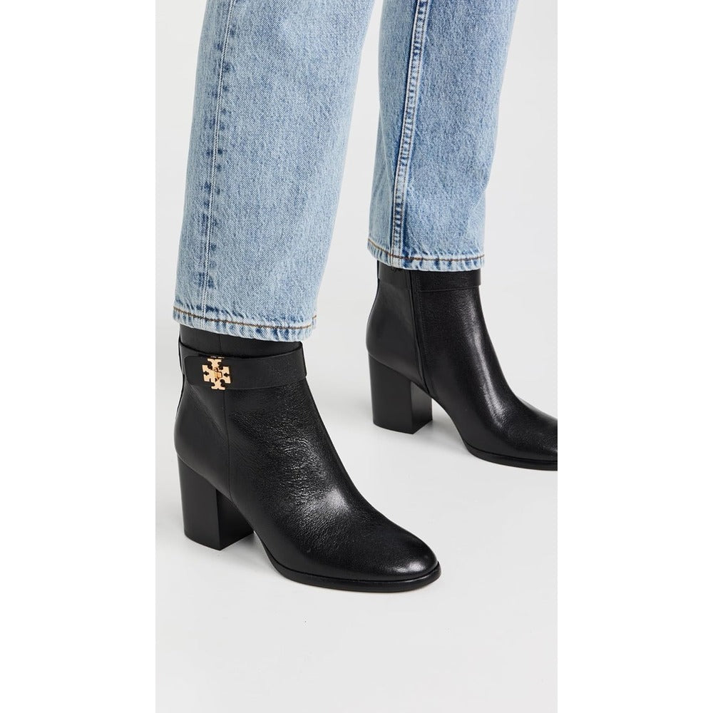 Tory Burch Women's T Lock Heeled 80mm Ankle Boots, Perfect Black