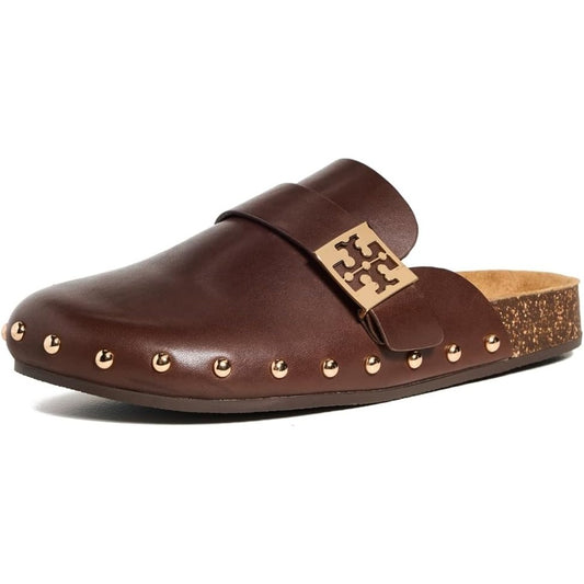 Tory Burch Women's Mellow Stud Mule, Deep Mocha