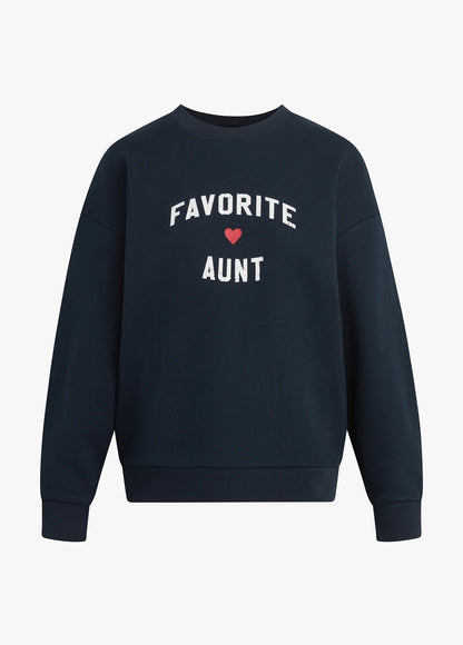 Favorite Daughter Favorite Aunt Heart Logo Sweatshirt, Navy