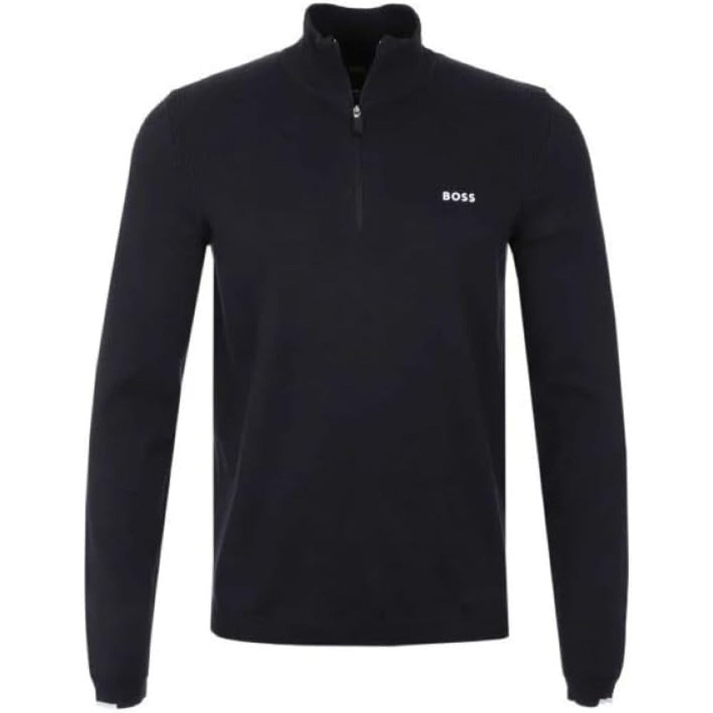 Hugo Boss Men's Ever-X Tech Flex Quarter-Zip Sweatshirt, Black