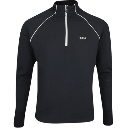 Hugo Boss Men's Sweat Half-Zip Sweatshirt, Black