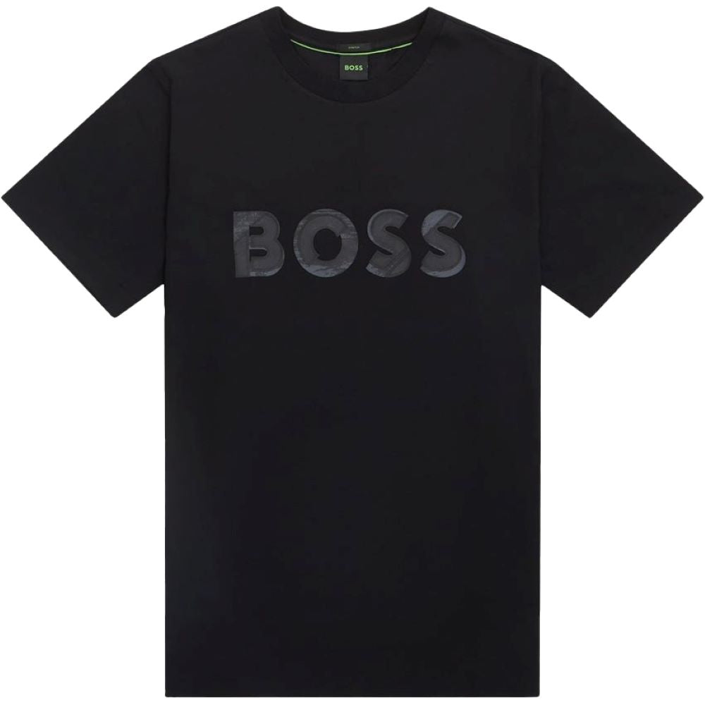 Hugo Boss Men's Tee Jagged 1 Short Sleeve Crew Neck T-Shirt, Black