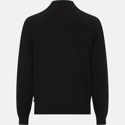 Hugo Boss Men's Daveto 100% Wool Full Zip Sweater, Black