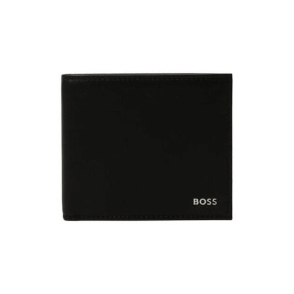 Hugo Boss Men's Randy 8 Card Holder Leather Wallet, Black