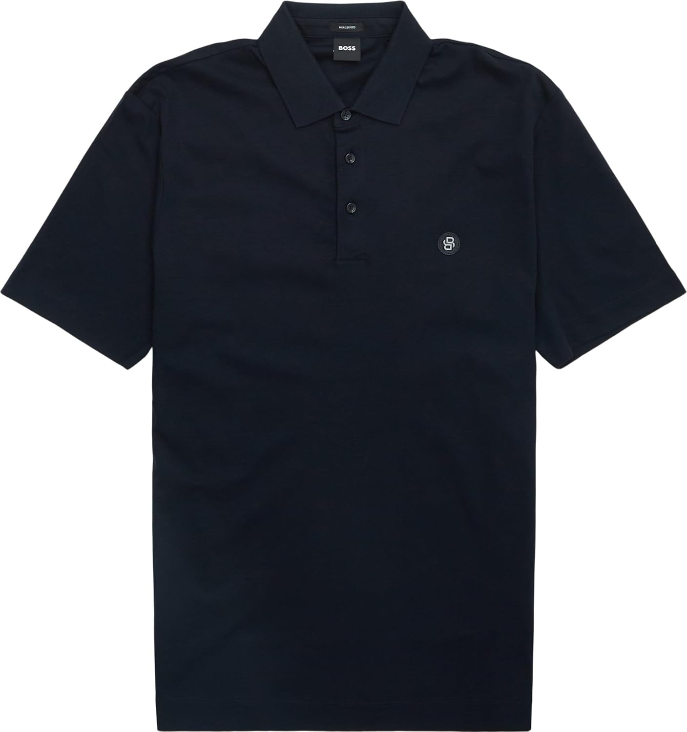 Hugo Boss Men's Parris 01 Metal Logo Polo Shirt, Navy