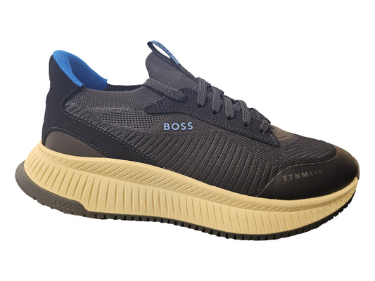 Hugo Boss Men's Titanium Evo Running Sneaker, Open Blue