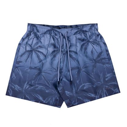 Hugo Boss Men's Zen Ombre Palm Tree Print Swim Shorts, Blue