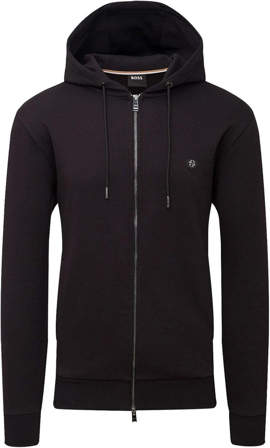 Hugo Boss Men's Spence Full-Zip Sweatshirt, Black