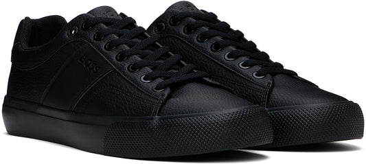 Hugo Boss Men's Aiden Lace-Up Tennis Sneaker, Black