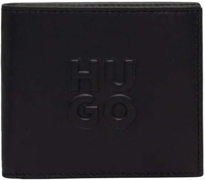 Hugo Men's STK Tonal Logo Bifold Wallet, Black