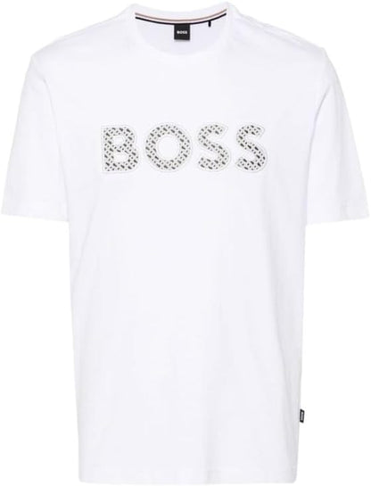 Hugo Boss Men's Thompson 06 Short Sleeve Crew Neck T-Shirt, White