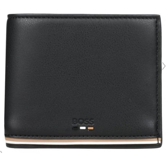 Hugo Boss Men's Ray 8 Credit Card Slot Wallet, Black