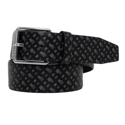 Hugo Boss Men's Roll B Monogram Belt, Black