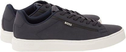 Hugo Boss Men's Rhys Cupsole Tennis Sneaker, Dark Blue