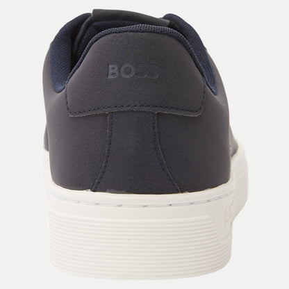 Hugo Boss Men's Rhys Cupsole Tennis Sneaker, Dark Blue