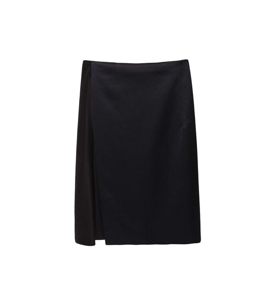 3.1 Phillip Lim Women's  Satin Overlay Skirt, Black