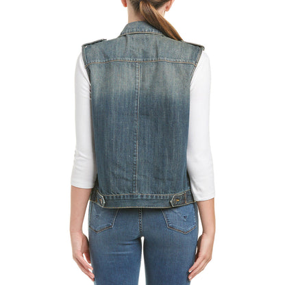 Hidden Jeans Womens Distressed Denim Vest