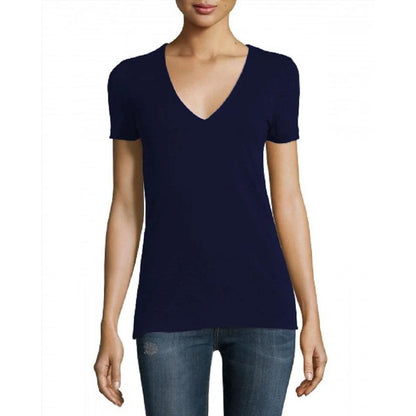 James Perse Navy V-NeckShort Sleeve T-Shirt