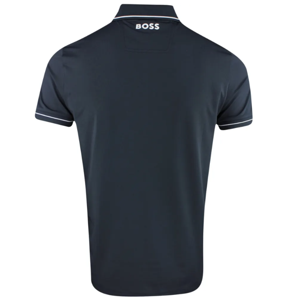 Hugo Boss Paule Pro Navy Blue Performance Quick Dry Short Sleeve Polo T-Shirt