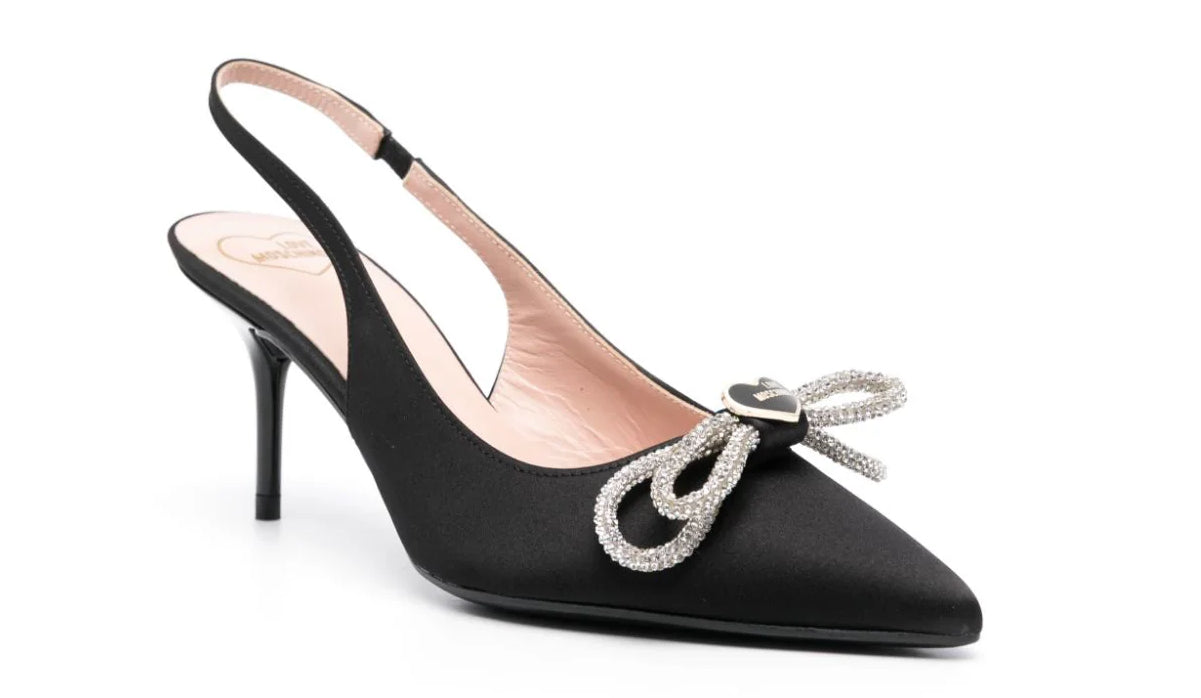 Love Moschino Slingback With Bow 000-Black