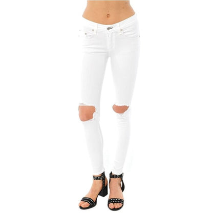 rag & bone Bright White Capri Jeans With Holes