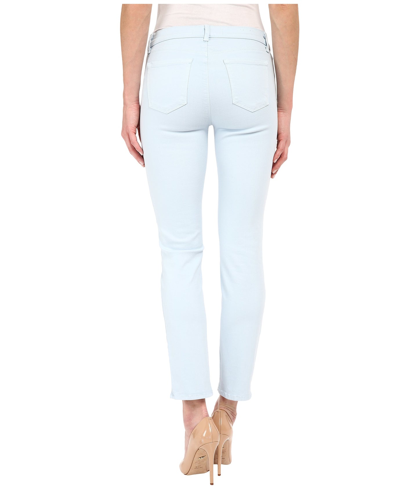 J Brand Cropped Rail Cotton Skinny Jeans Winter Sky