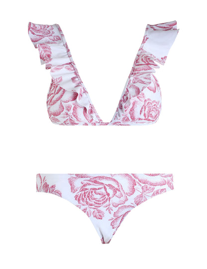 Zimmermann Roza Frill Floral Bikini Set