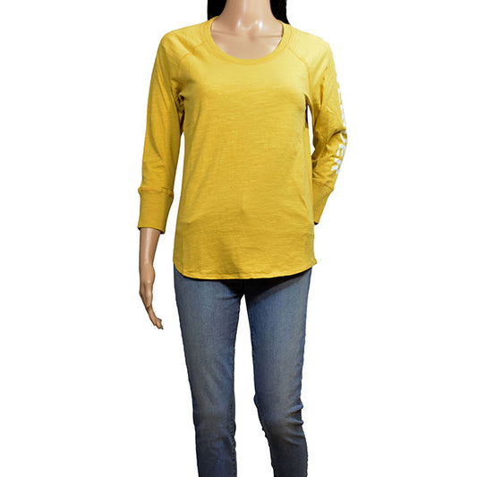 James Perse Mustard California Long Sleeve T-Shirt