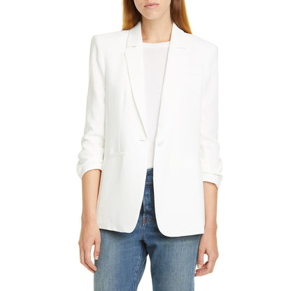 Cinq a Sept Women's Crepe Khloe Blazer, Ivory