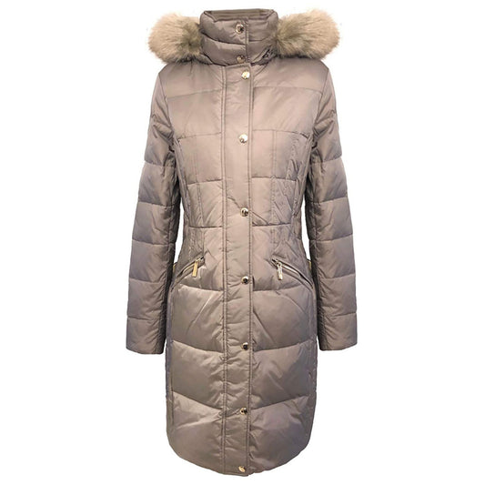 Michael Michael Kors Women's Pearl Beige Down Puffer Coat Jacket