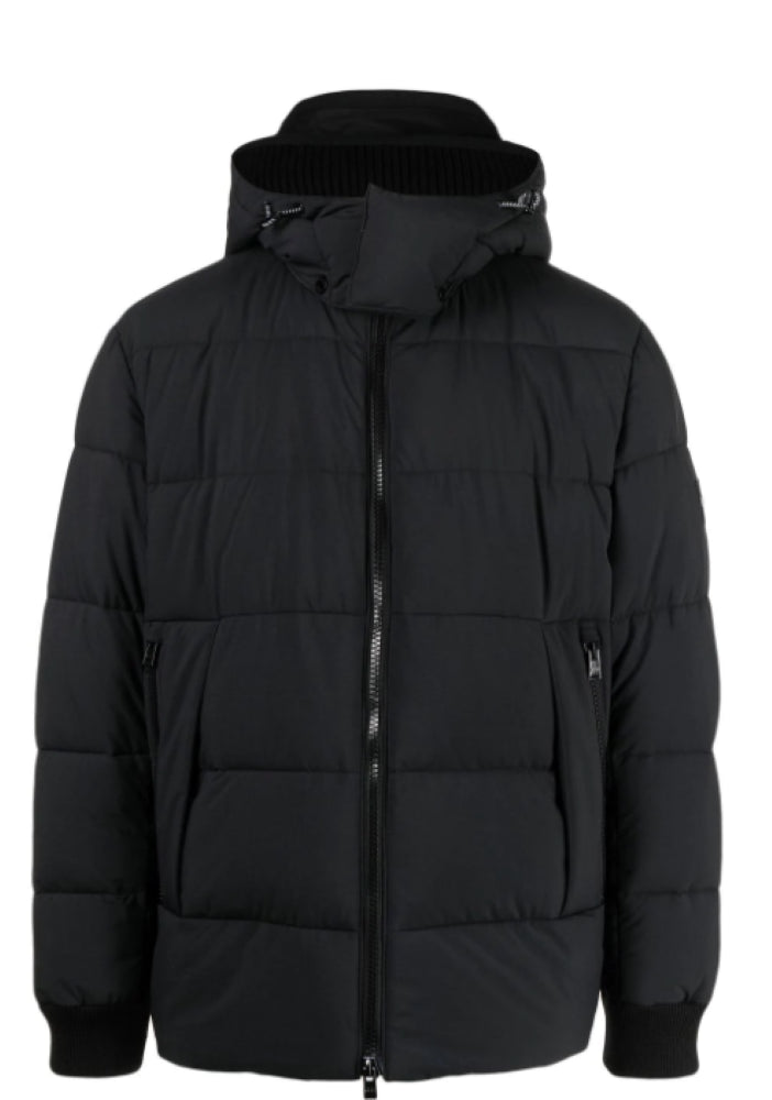 Hugo Boss Men's Corleon Black Hooded Puffer Coat