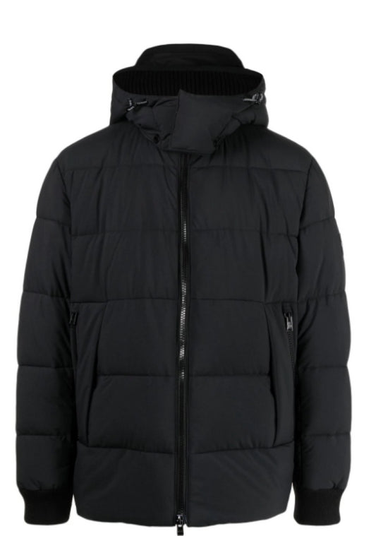 Hugo Boss Men's Corleon Black Hooded Puffer Coat