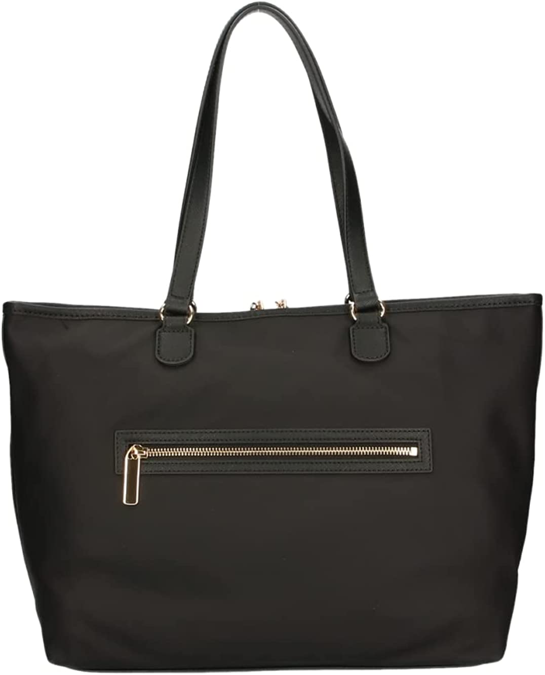 Love Moschino Women Leather Trim Tote Nylon Bag