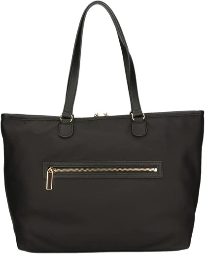 Love Moschino Women Leather Trim Tote Nylon Bag