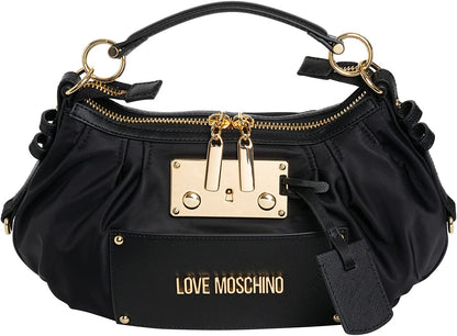 Love Moschino Women Hobo Detachable Leather Strap Hobo Bag