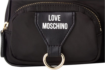 Love Moschino Multi Pocket Nylon Bag Black