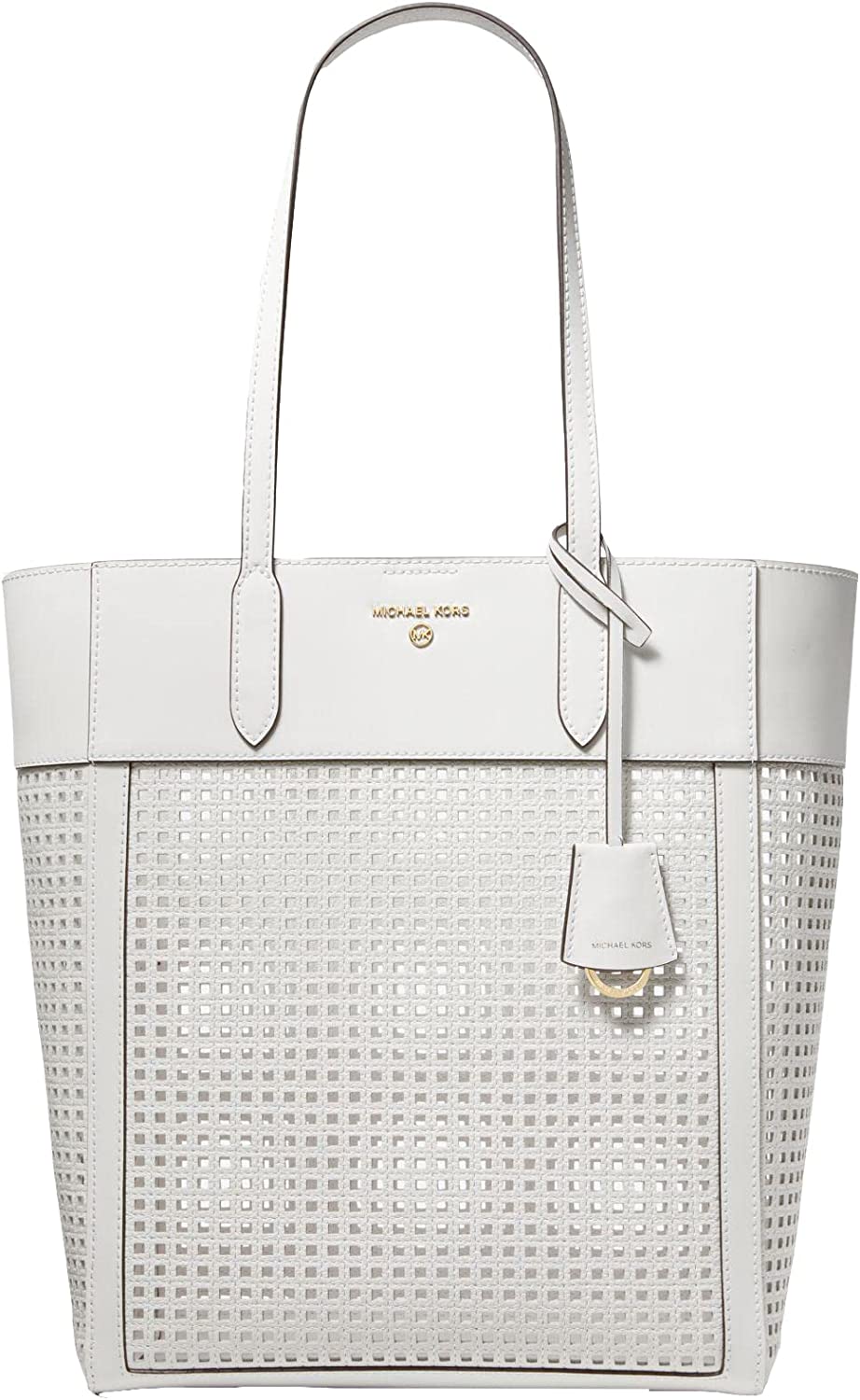 Michael Kors Sinclair-Lg Ns Shopper Tote-Optic White