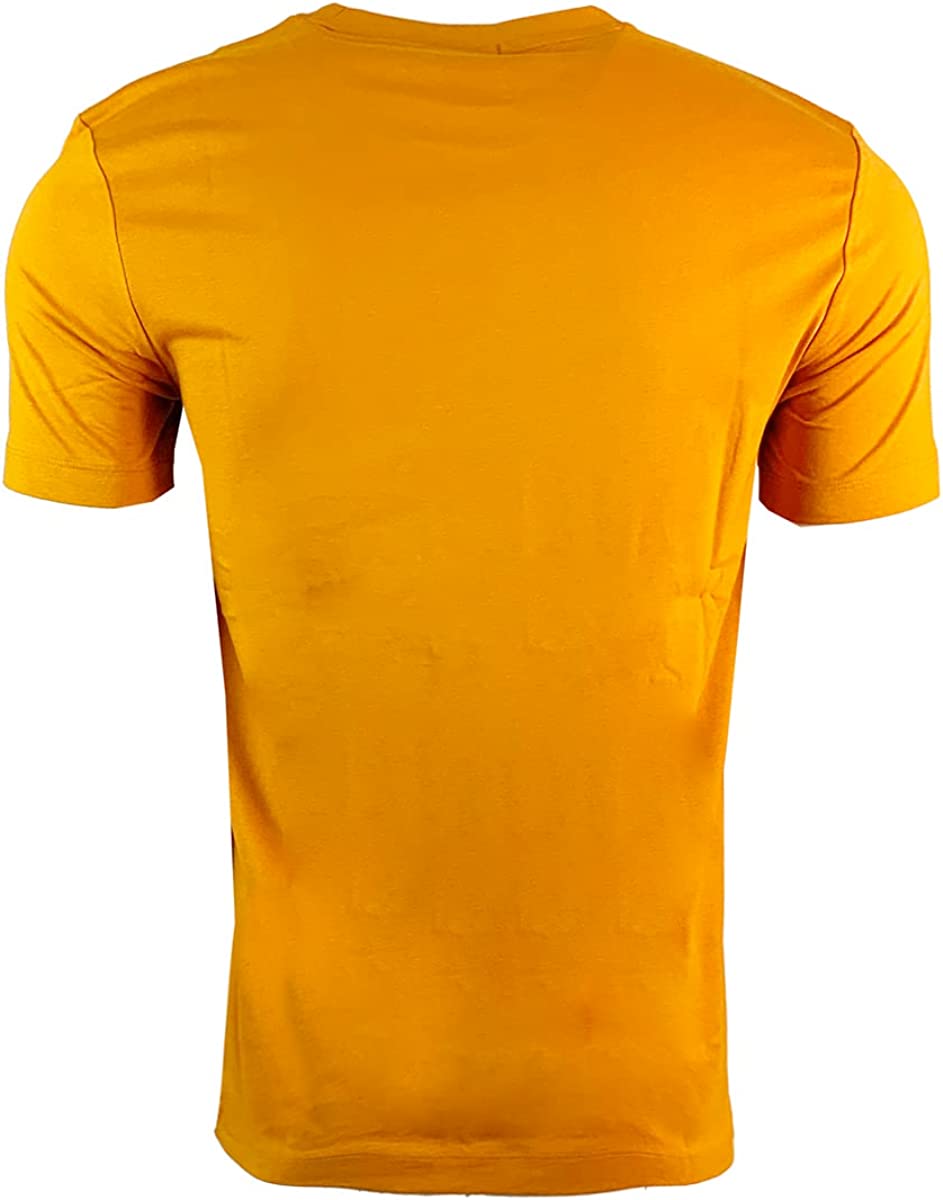 Hugo Boss Men Logo Artwork 50476792 890 Slim Fit Short Sleeve T-Shirt Orange