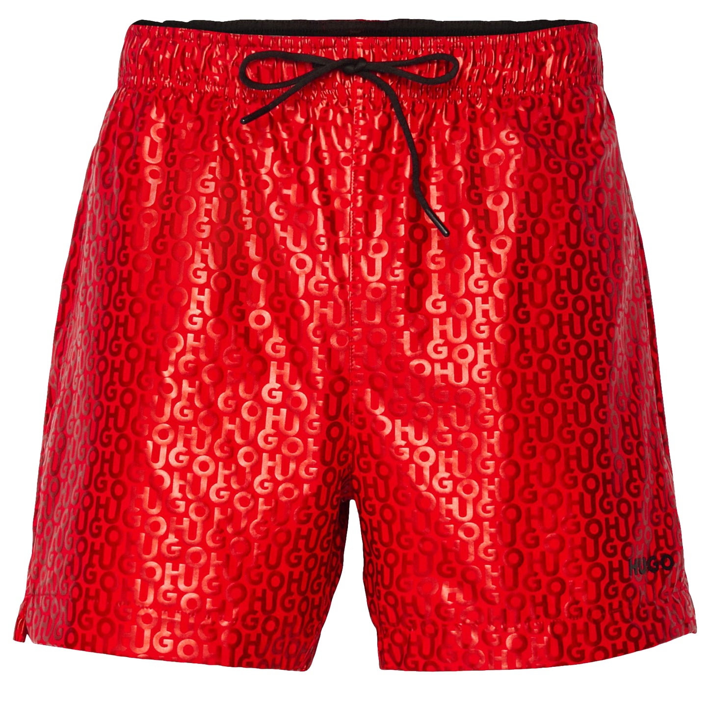 Hugo Boss Men Ayo Red Drawstrings Swim Shorts