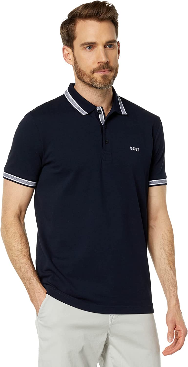 BOSS Men's Paddy Polo Shirt, Navy