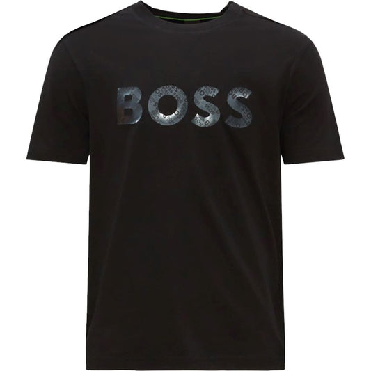 Hugo Boss Men's Tee  Foil Logo Short Sleeve Crew Neck T-Shirt