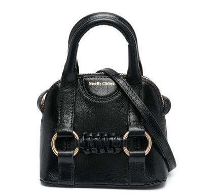 See By Chloe Hb Women  Saddie Crossbody Leather Bag Black OS