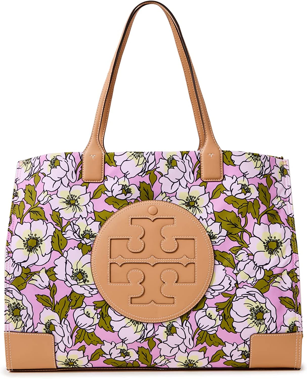 Tory Burch Women's Ella Printed Tote, Aster/Pink/Flower