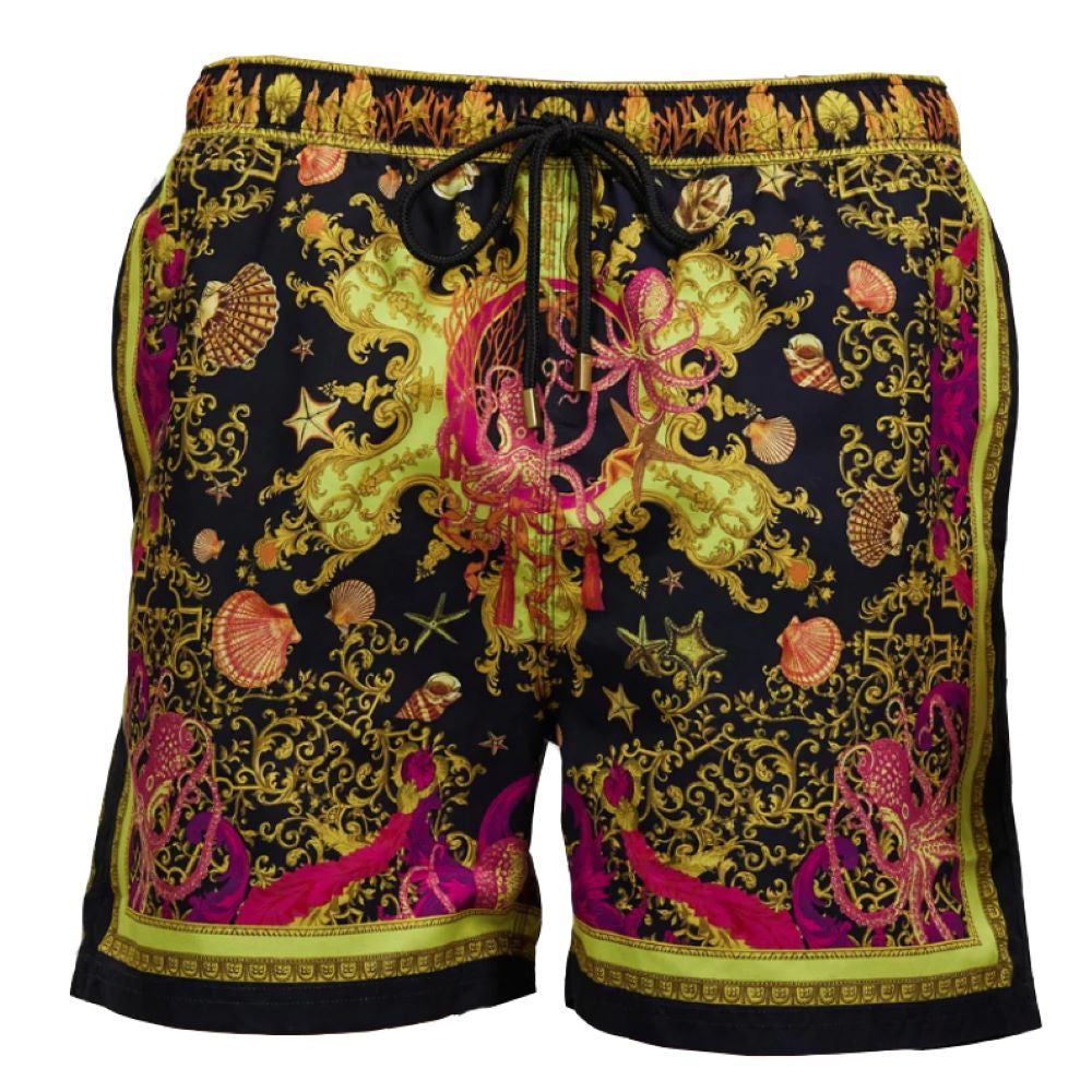 Camilla International Men Octopia Boardshorts Elastic Waist Swim Shorts Multi