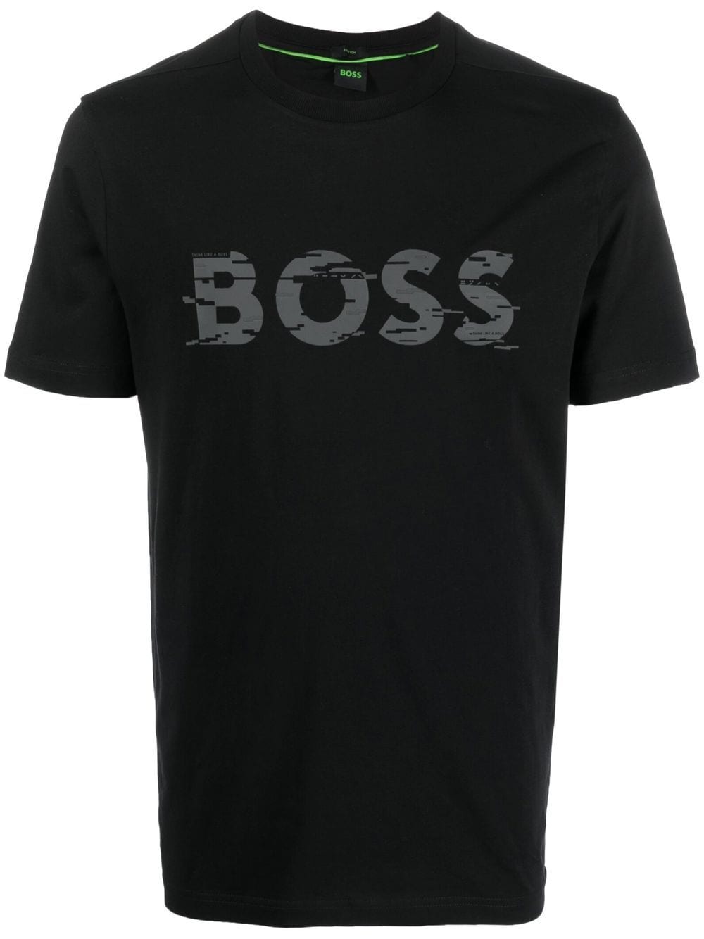 Hugo Boss Men Tee Tonal Logo Short Sleeve T-Shirt 001-Black