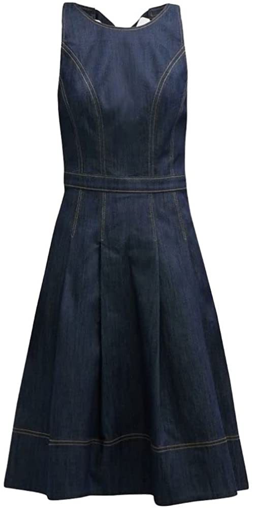 Cinq A Sept Women Gisselle Hi Low Cotton Denim Dress Indigo