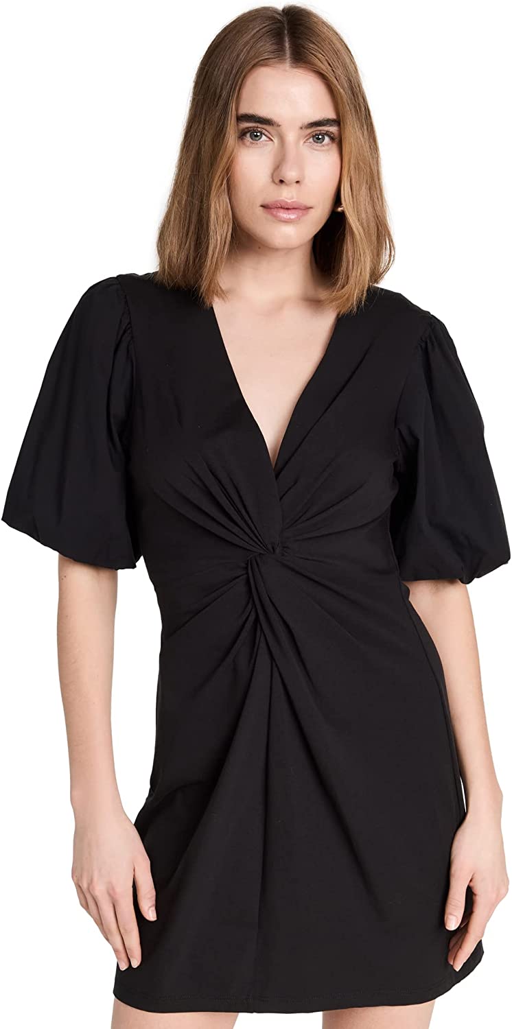 Cinq à Sept Women's Bette Mini V-Neck Dress, Black