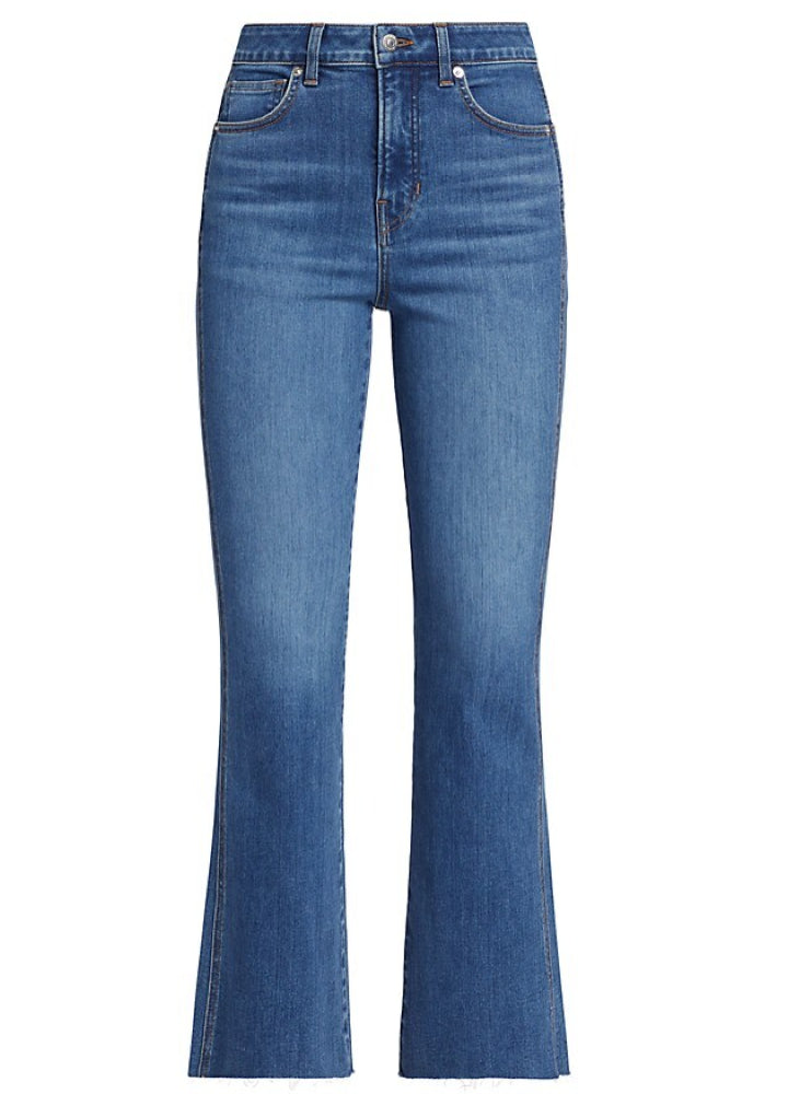 Veronica Beard Women's Carson High-Rise Stretch Flare Ankle Jeans Serendipity